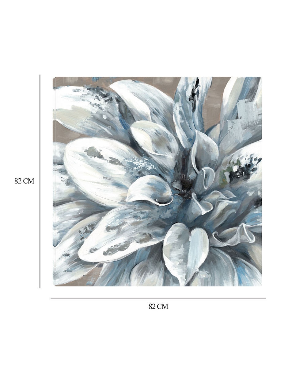 Cuadro decorativo Primavera plateada I técnica mixta Floración 2