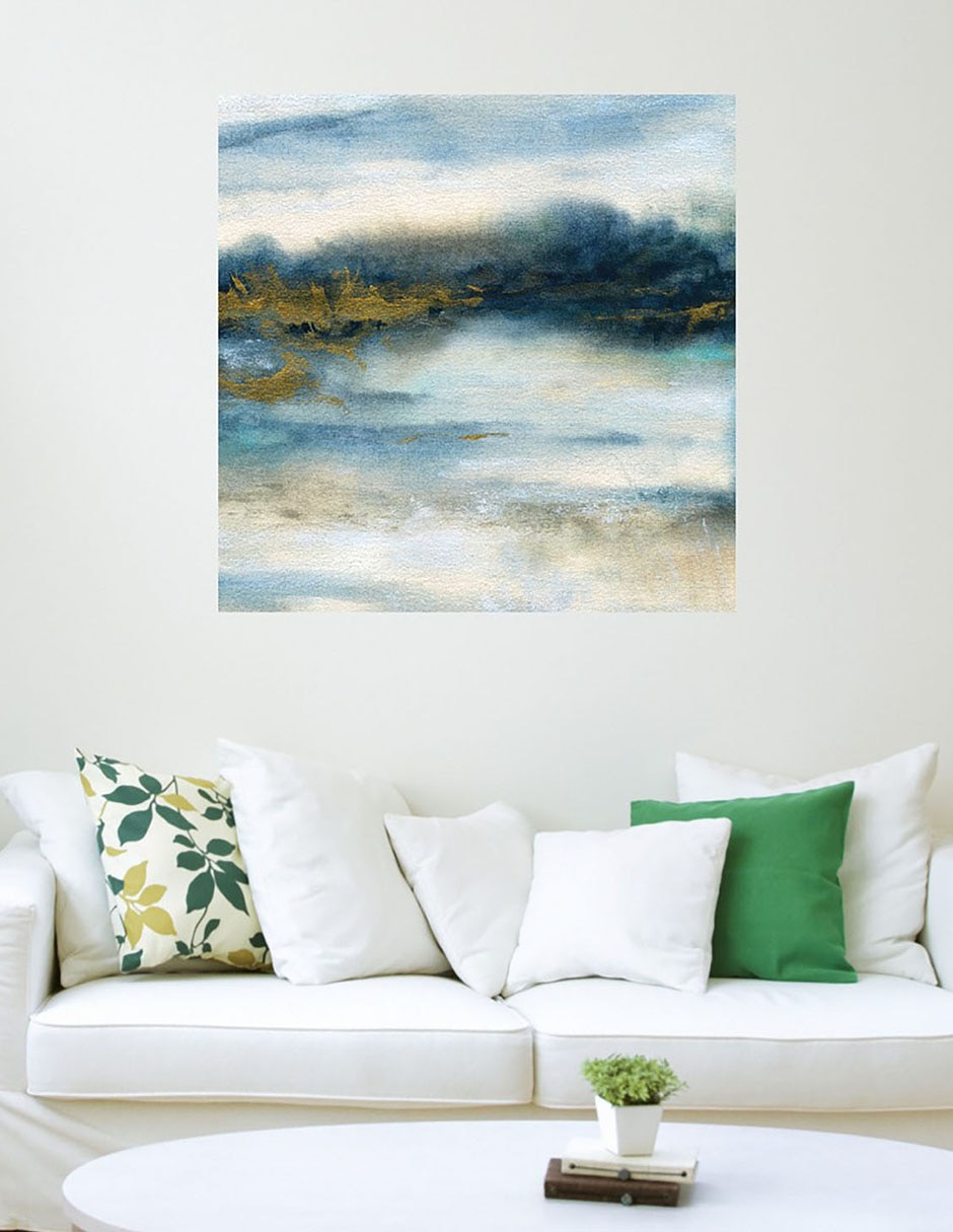 Cuadro decorativo Tierra pantanosa doradas técnica mixta Inspiración 5