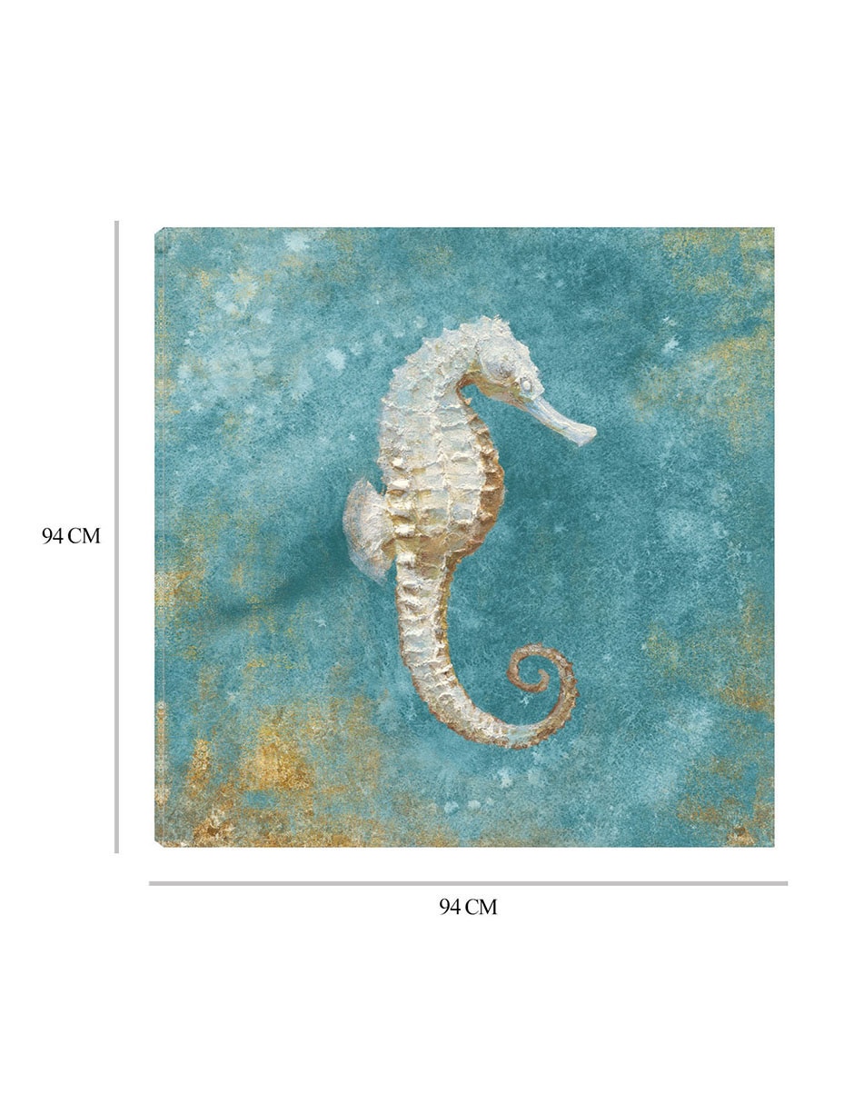 Cuadro decorativo Tesoros del mar I técnica mixta Animales Marinos 3