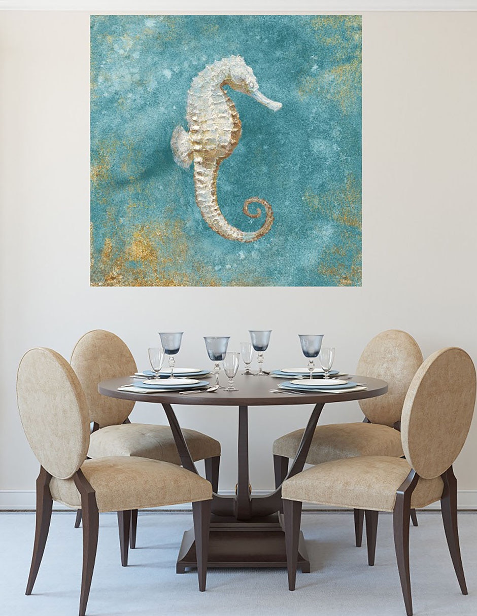 Cuadro decorativo Tesoros del mar I técnica mixta Animales Marinos 6