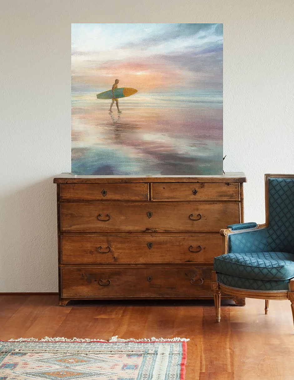 Cuadro decorativo Surf técnica mixta Playas 4