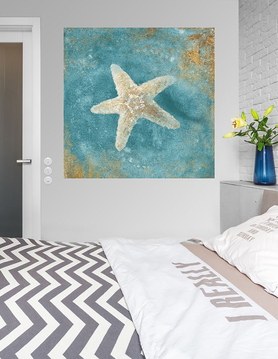 Cuadro decorativo Tesoros del Mar IV técnica mixta Animales Marinos 5