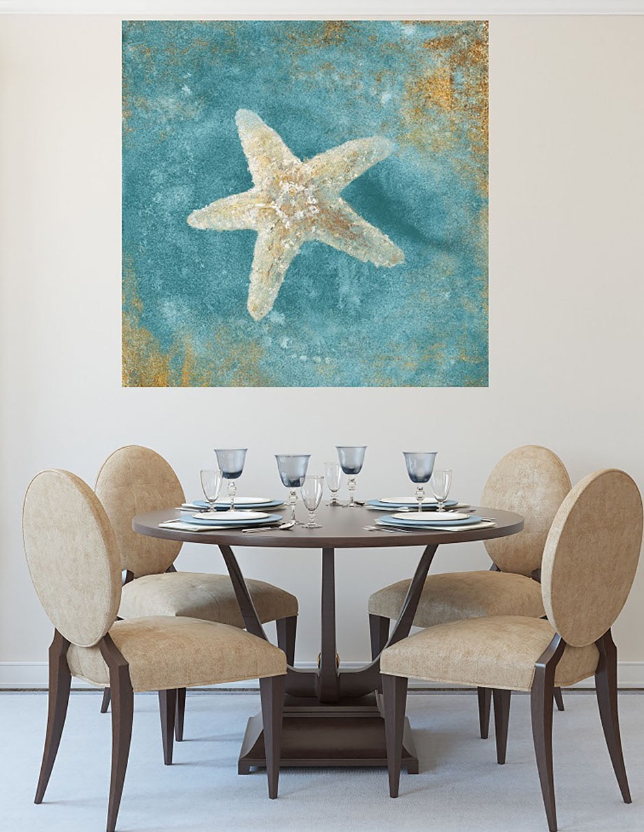 Cuadro decorativo Tesoros del Mar IV técnica mixta Animales Marinos 6