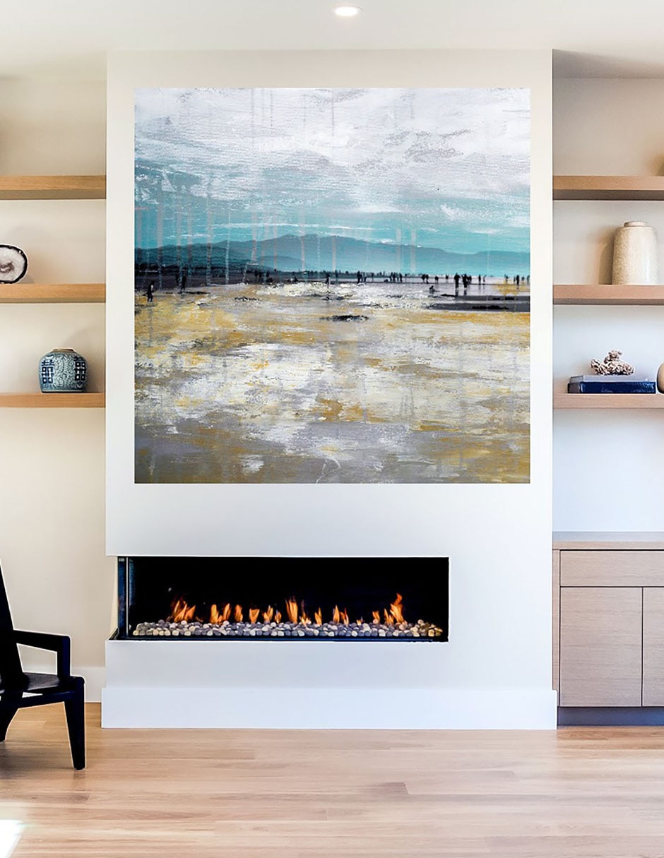 Cuadro decorativo Playa III técnica mixta Playas 7