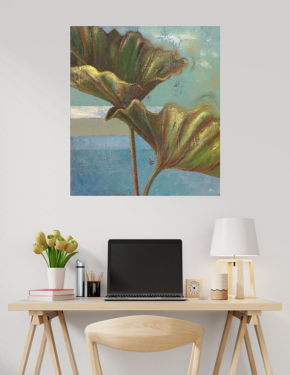Cuadro decorativo Sueño azul II técnica mixta Naturaleza 5