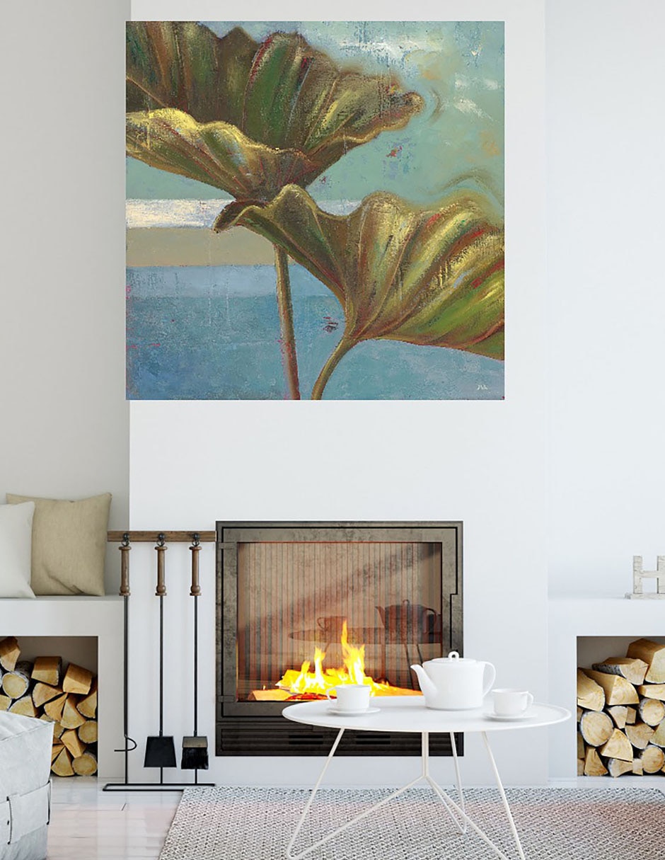 Cuadro decorativo Sueño azul II técnica mixta Naturaleza 7