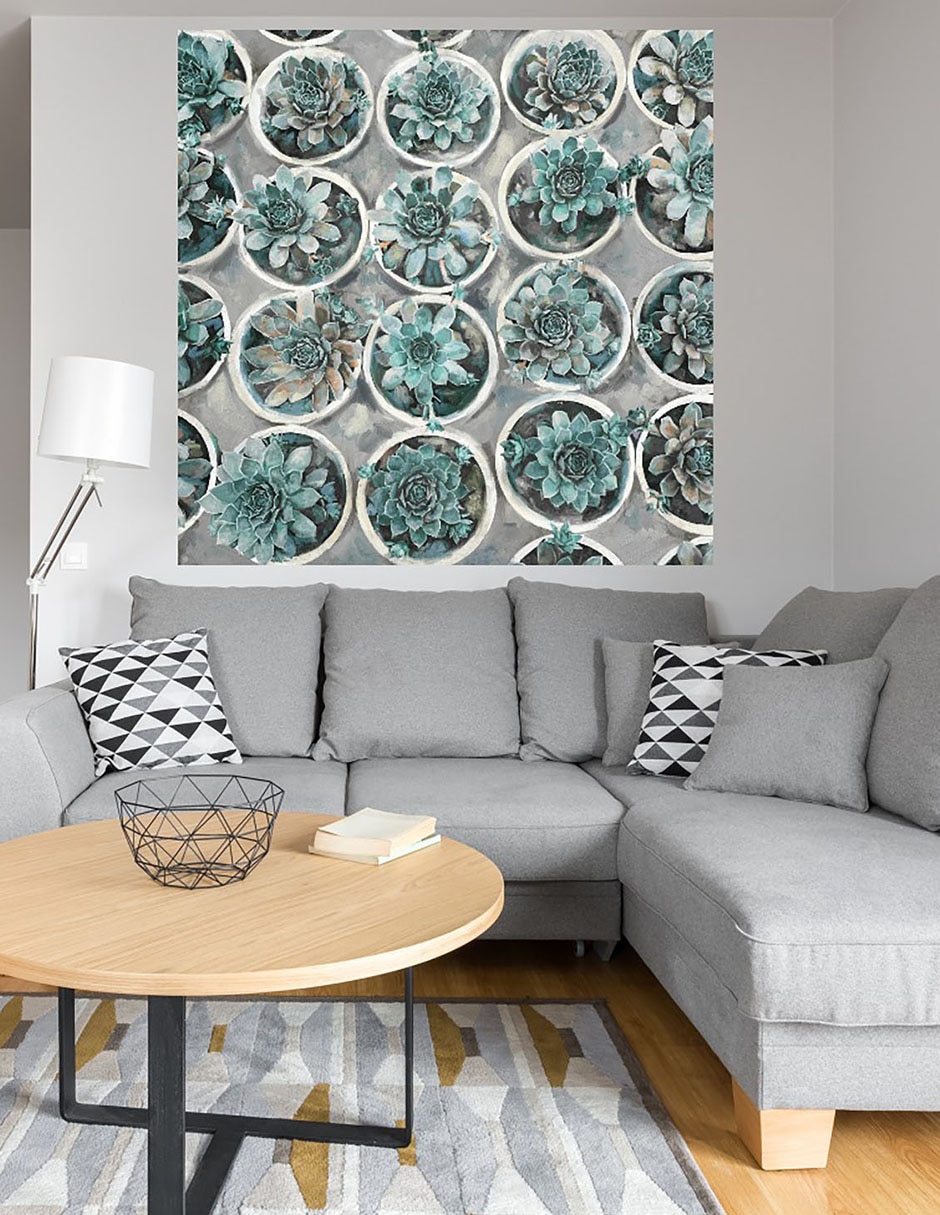 Cuadro decorativo Selecciones de suculentas técnica mixta Floración 6
