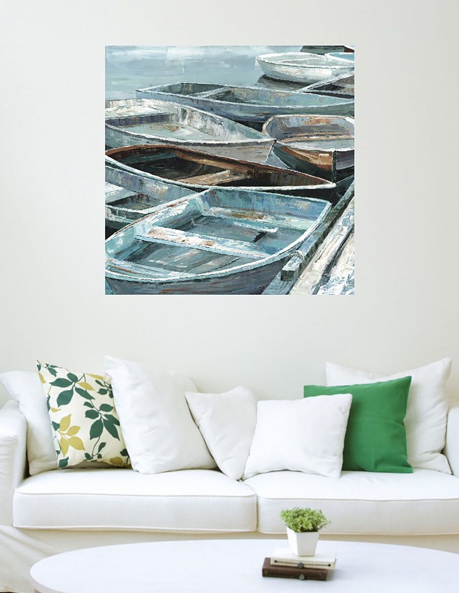 Cuadro decorativo Remo I suave técnica mixta Muelles 5