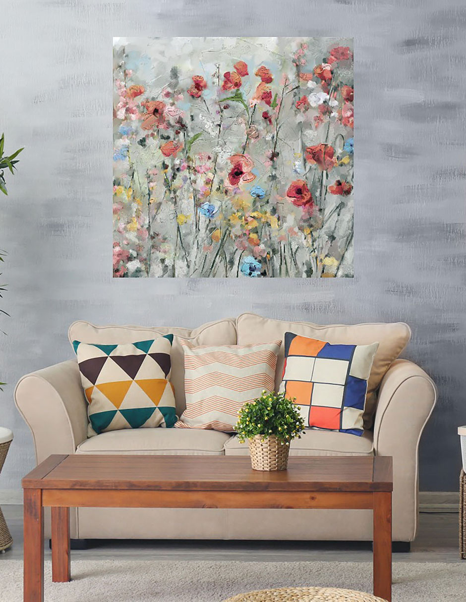 Cuadro decorativo Primavera técnica mixta 4