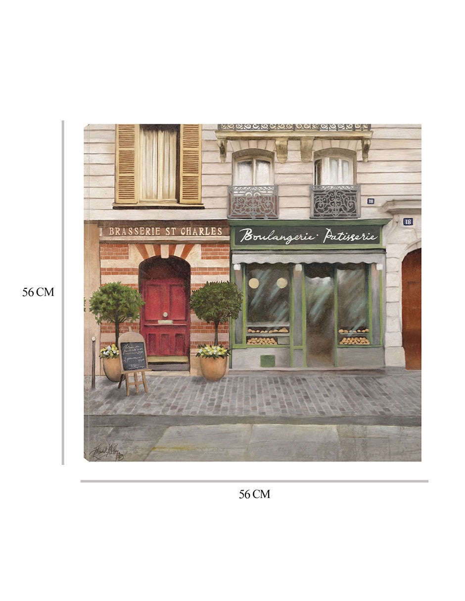 Cuadro decorativo Tienda francesa I técnica mixta Lugares 2