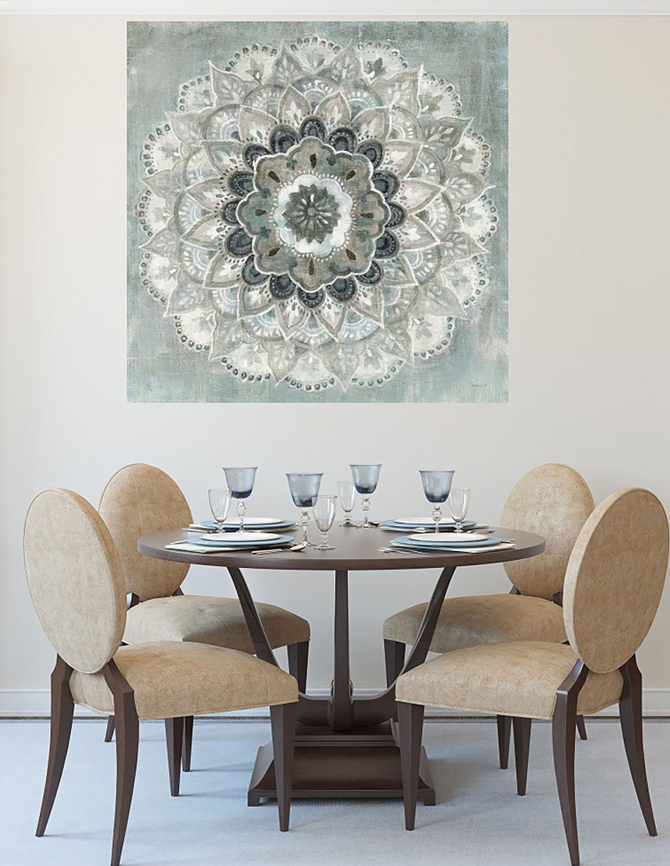 Cuadro decorativo Resplandor neutral técnica mixta Formas 6