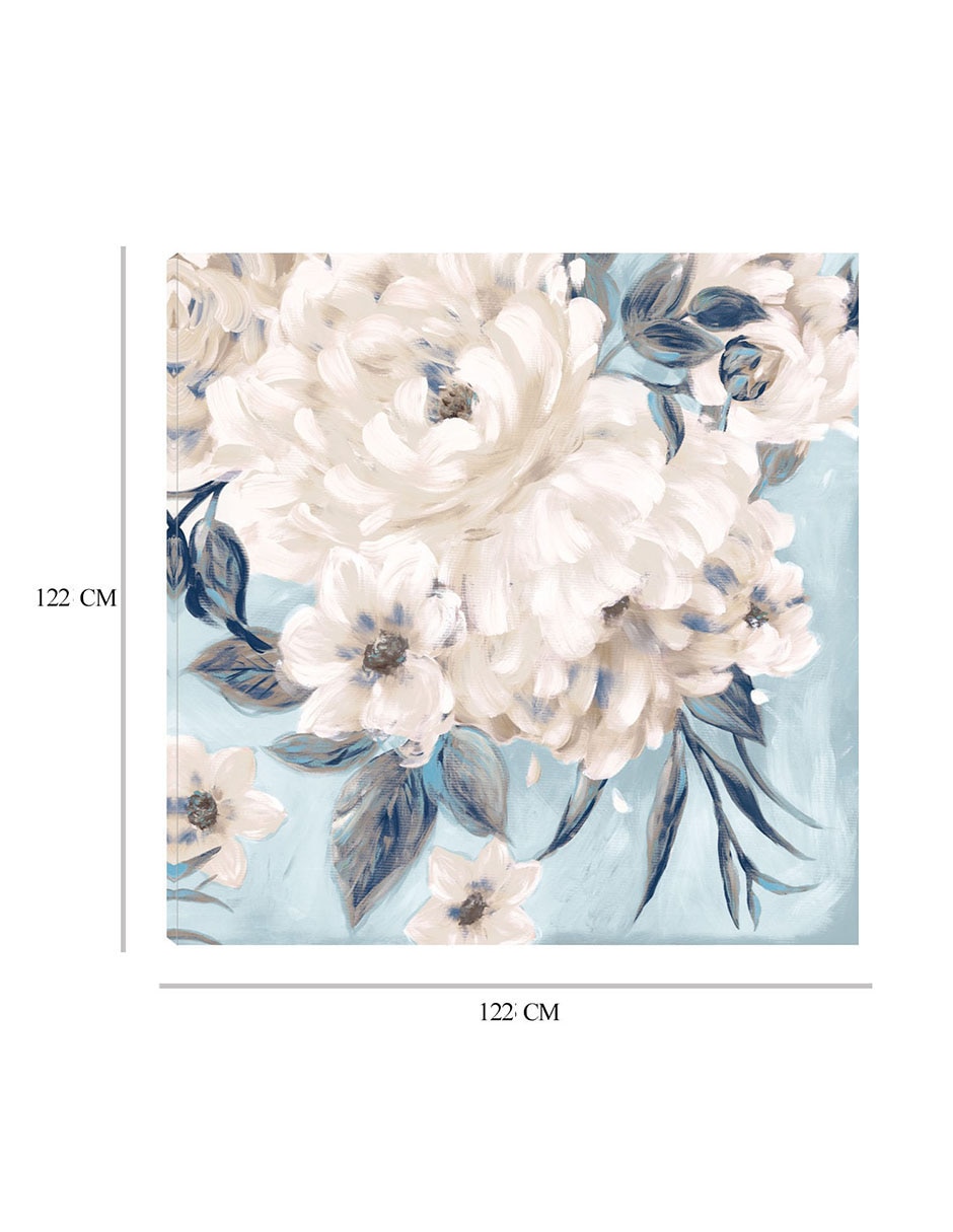 Cuadro decorativo Romance índigo técnica mixta Primavera 8
