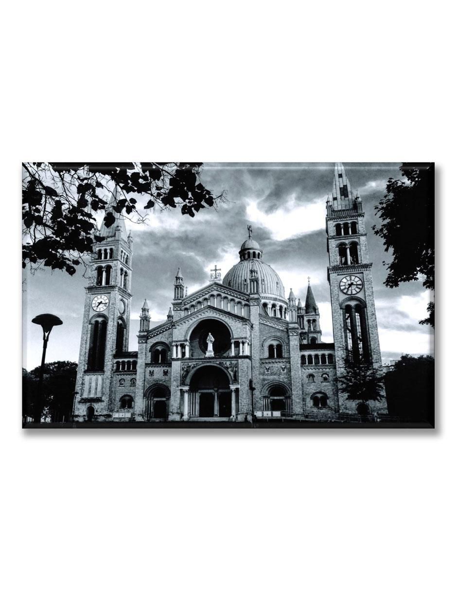 Cuadro decorativo Catedral blanco y negro