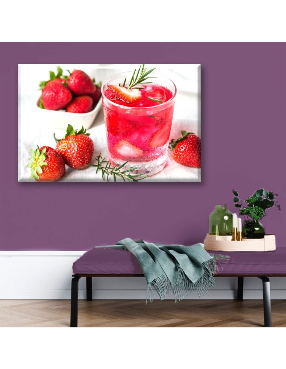 Cuadro decorativo Agua de fresa 2