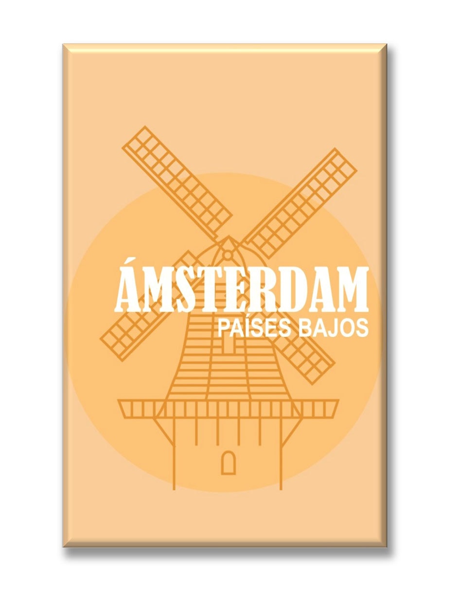 Cuadro decorativo Ámsterdam ilustración Cuadro decorativo Ámsterdam ilustración