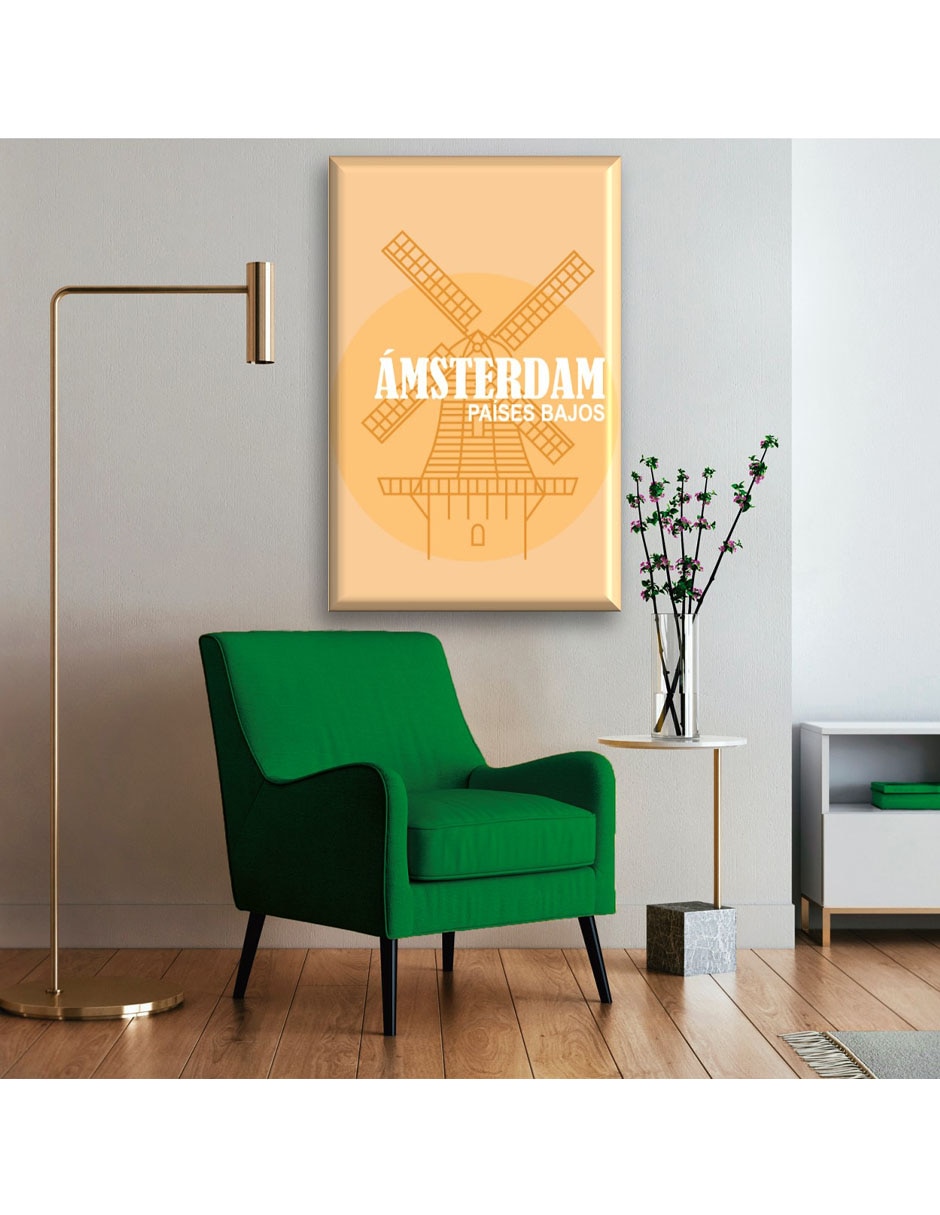 Cuadro decorativo Ámsterdam ilustración 3