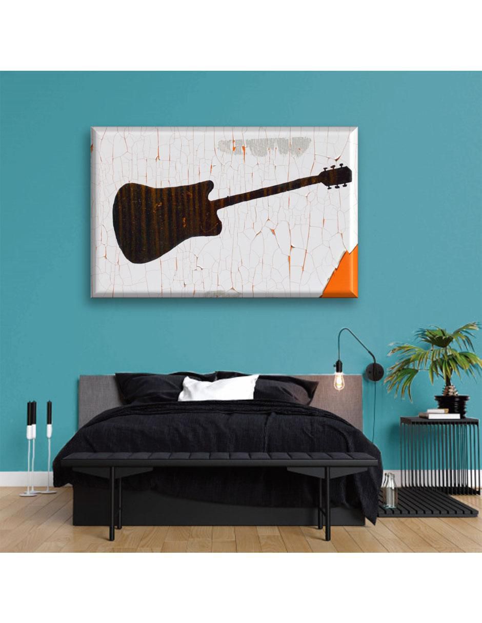 Cuadro decorativo Guitarra desgastada 3