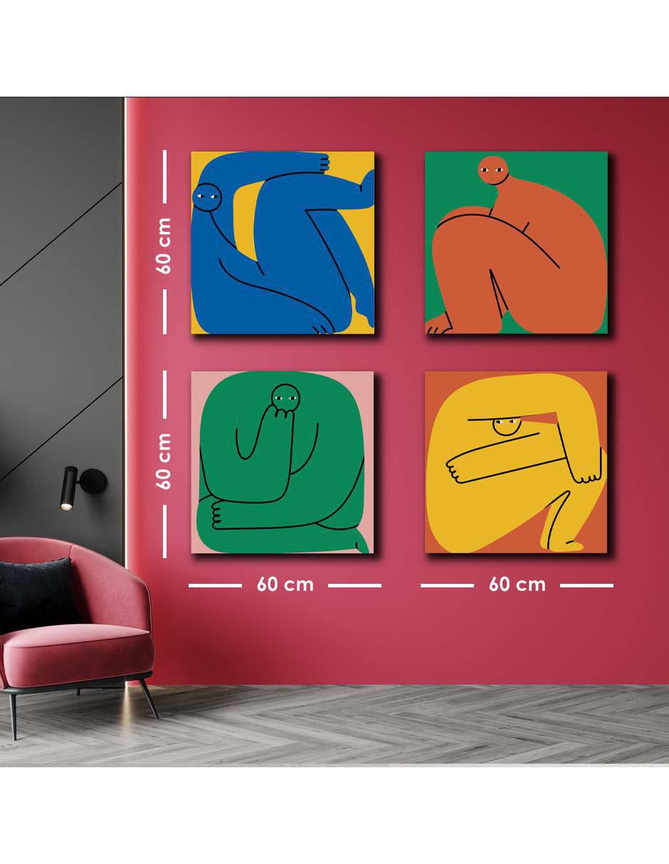 Cuadro decorativo set de criaturas extrañas con barniz a registro 5