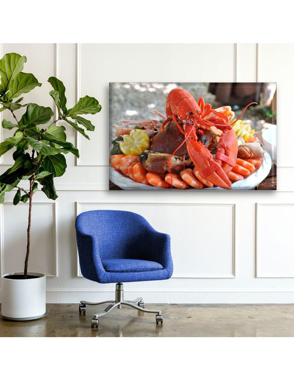 Cuadro decorativo Langosta y mariscos 3