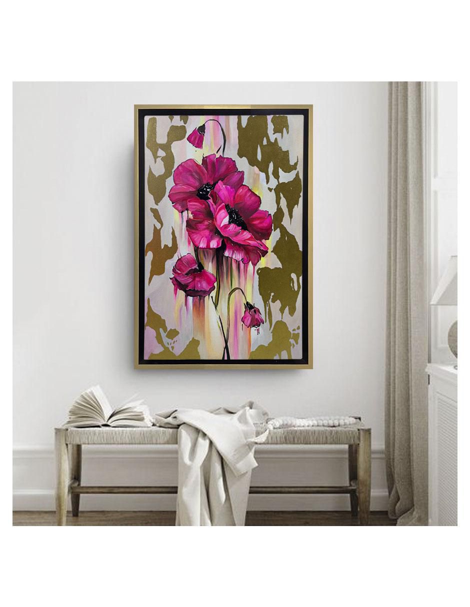 Pintura Resplandor Floral técnica mixta Flores 3