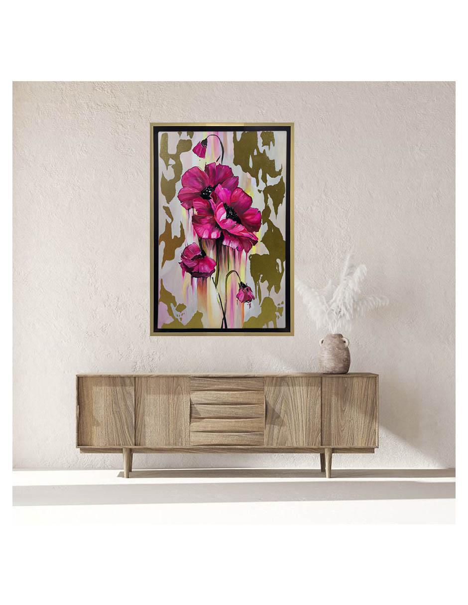 Pintura Resplandor Floral técnica mixta Flores 4