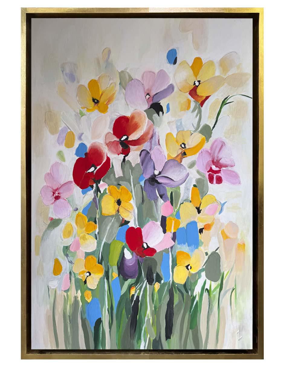 Pintura FlowersS técnica acrílico