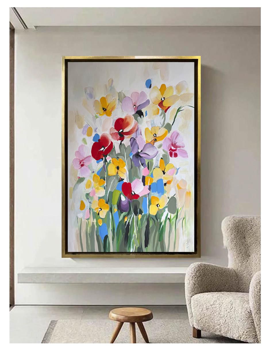 Pintura FlowersS técnica acrílico 2