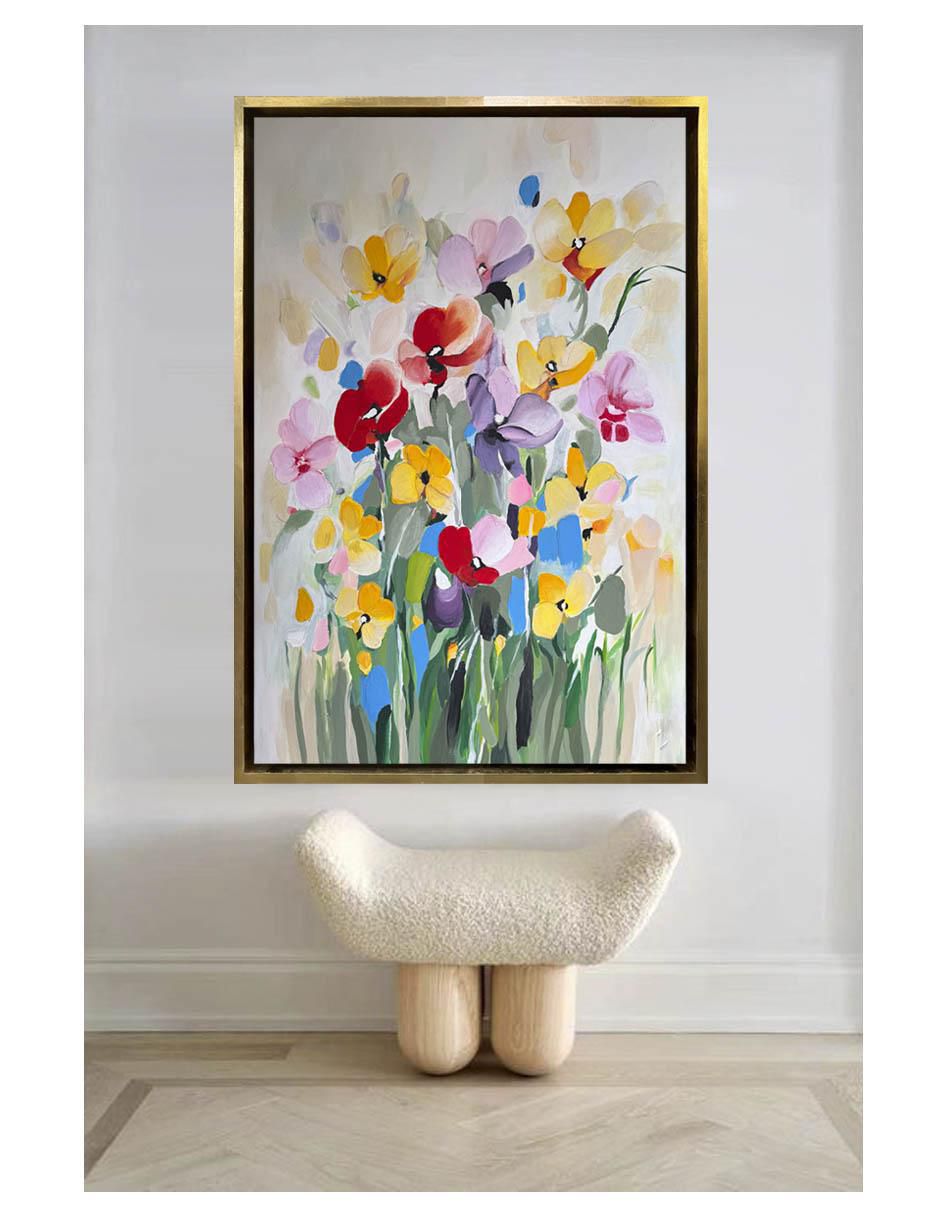 Pintura FlowersS técnica acrílico 4