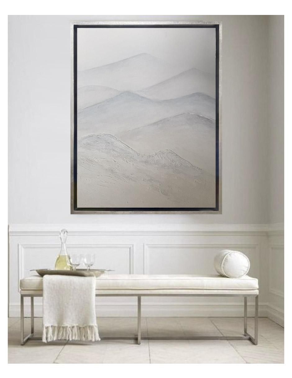 Pintura Blanco Infinito técnica mixta Mountais 3
