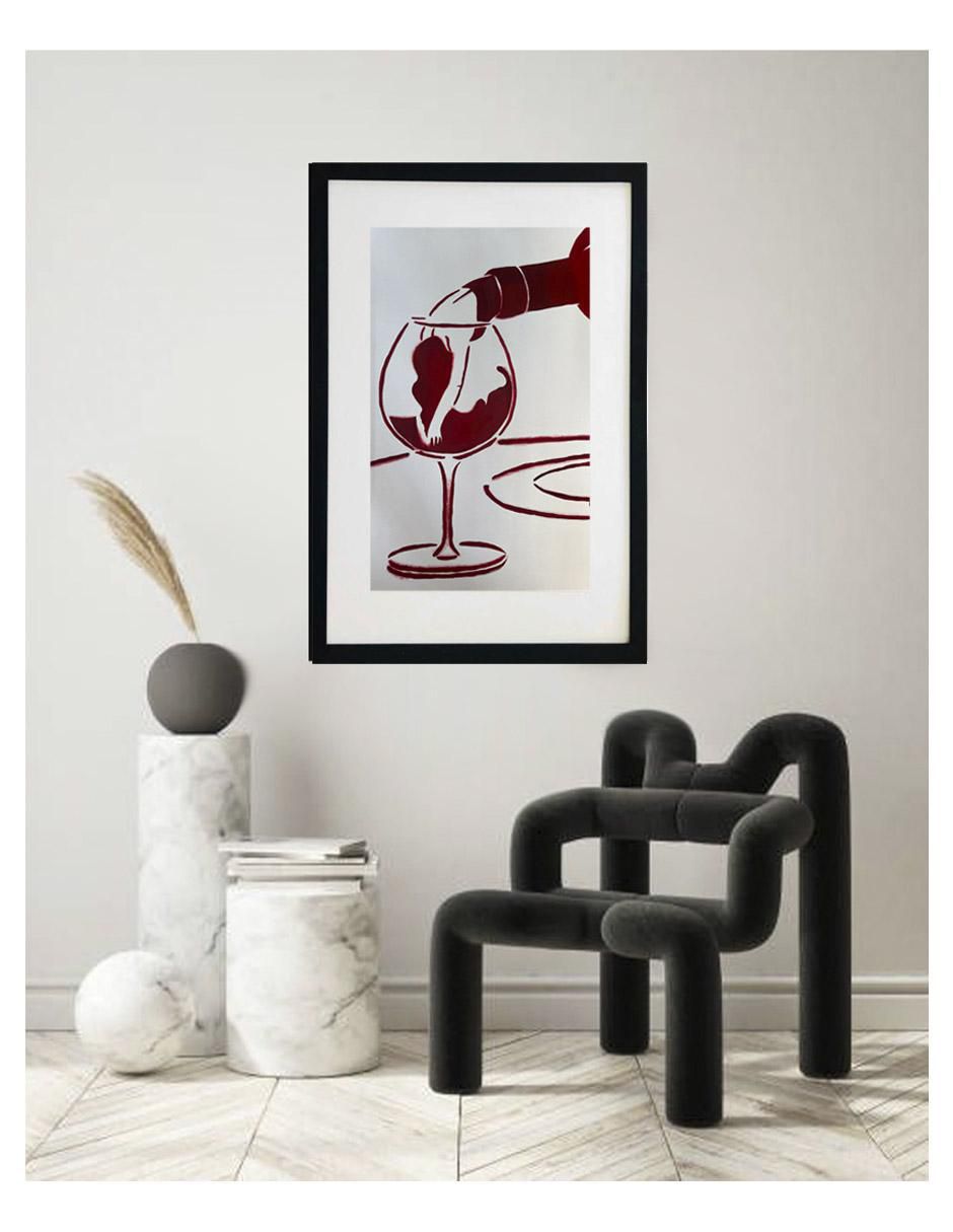 Pintura Good Wine técnica acrílico Vinos 4