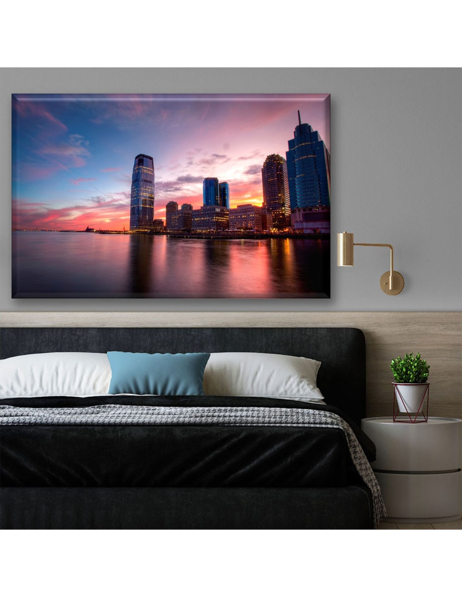 Cuadro decorativo Rascacielos al atardecer 2