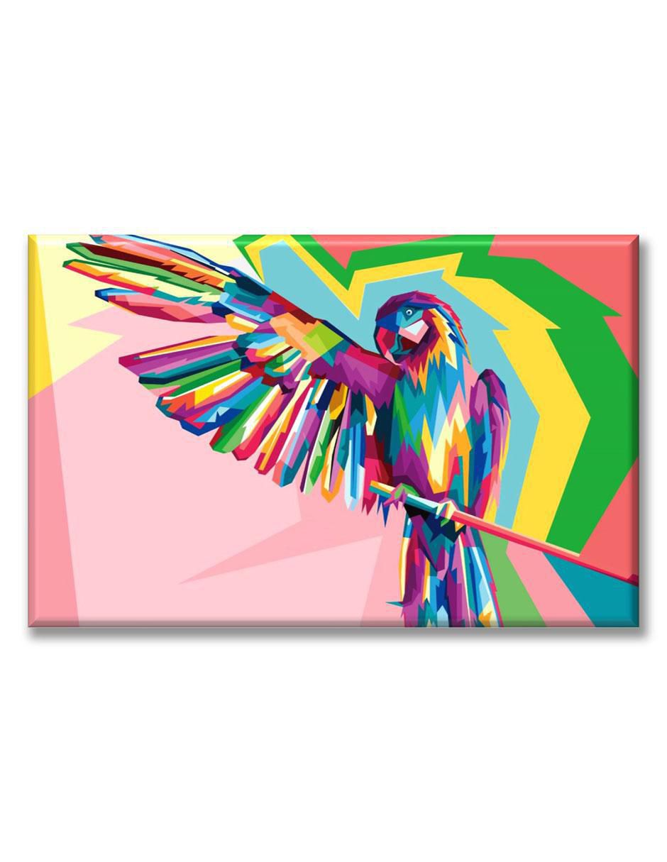 Cuadro decorativo Loro colorido