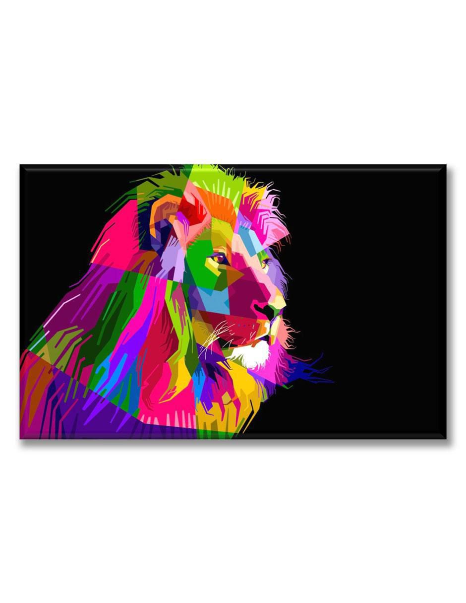 Cuadro decorativo León colorido