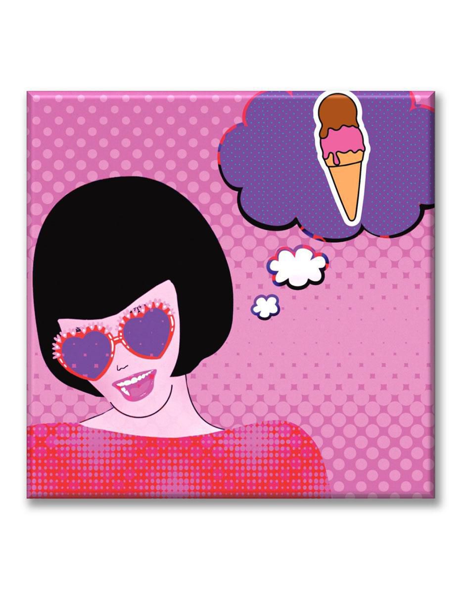Cuadro decorativo Chica con bocadillo Cuadro decorativo Chica con bocadillo