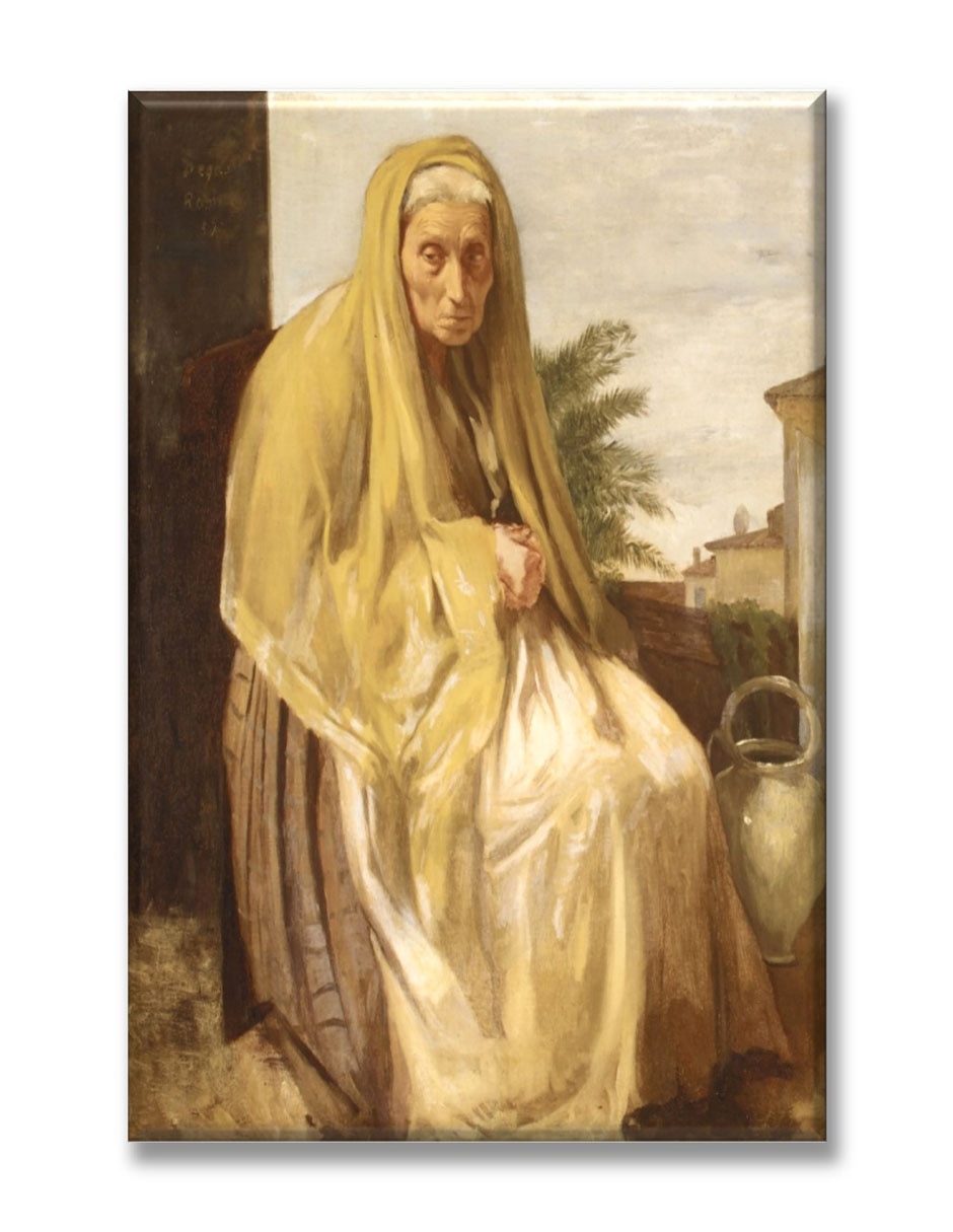 Cuadro decorativo Mujer anciana italiana by Edgar Degas