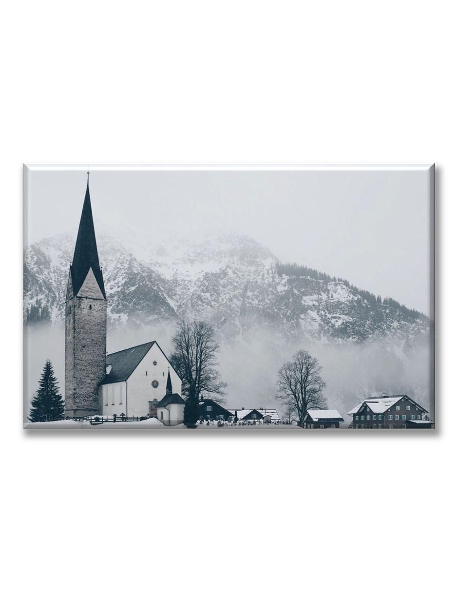 Cuadro decorativo Iglesia en la nieve Cuadro decorativo Iglesia en la nieve