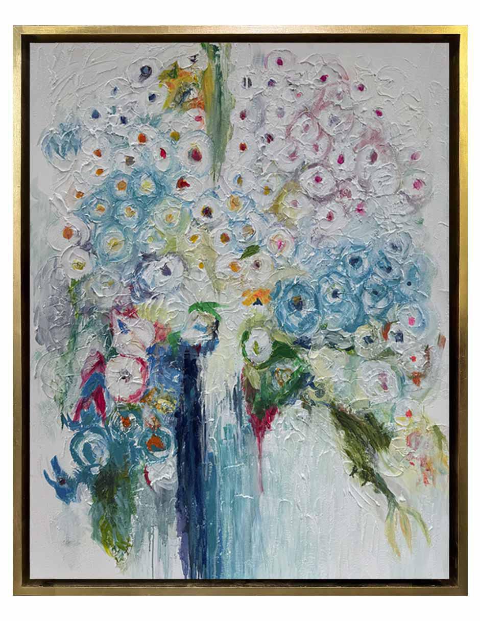 Pintura Belleza Imperfecta Floral técnica mixta