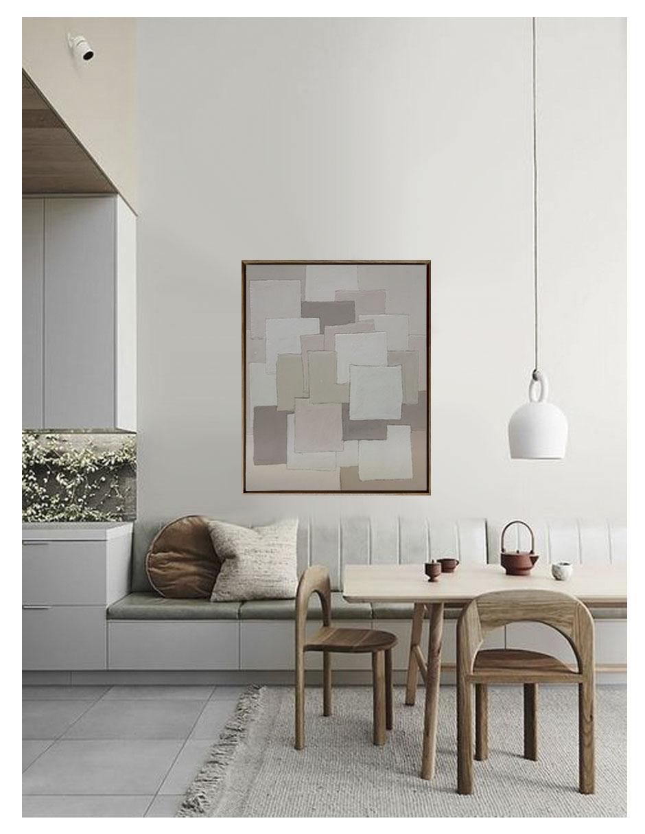 Pintura Serena Neutralidad técnica mixta Naturales abstractos 4