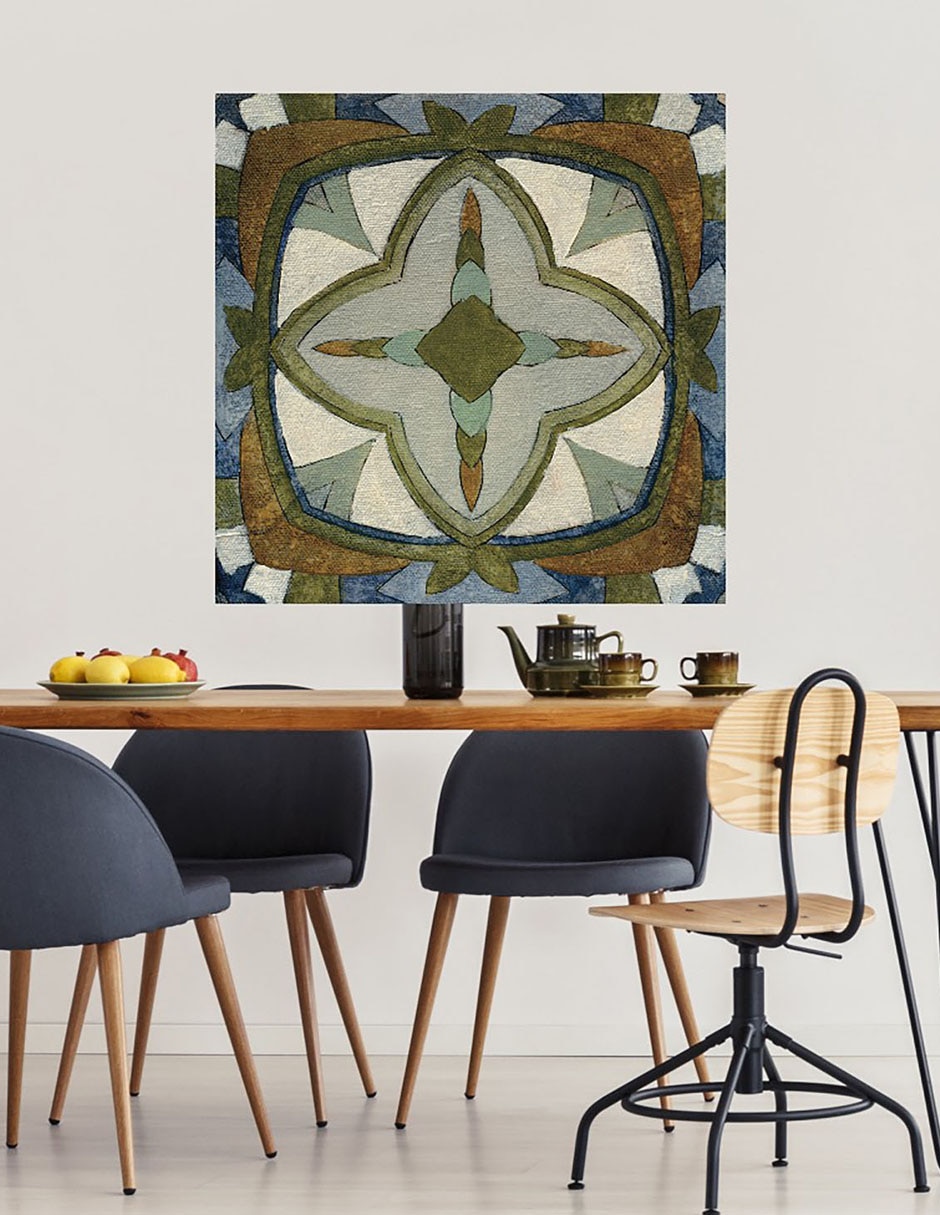 Cuadro decorativo Azulejos del Viejo Mundo X técnica mixta Formas 3