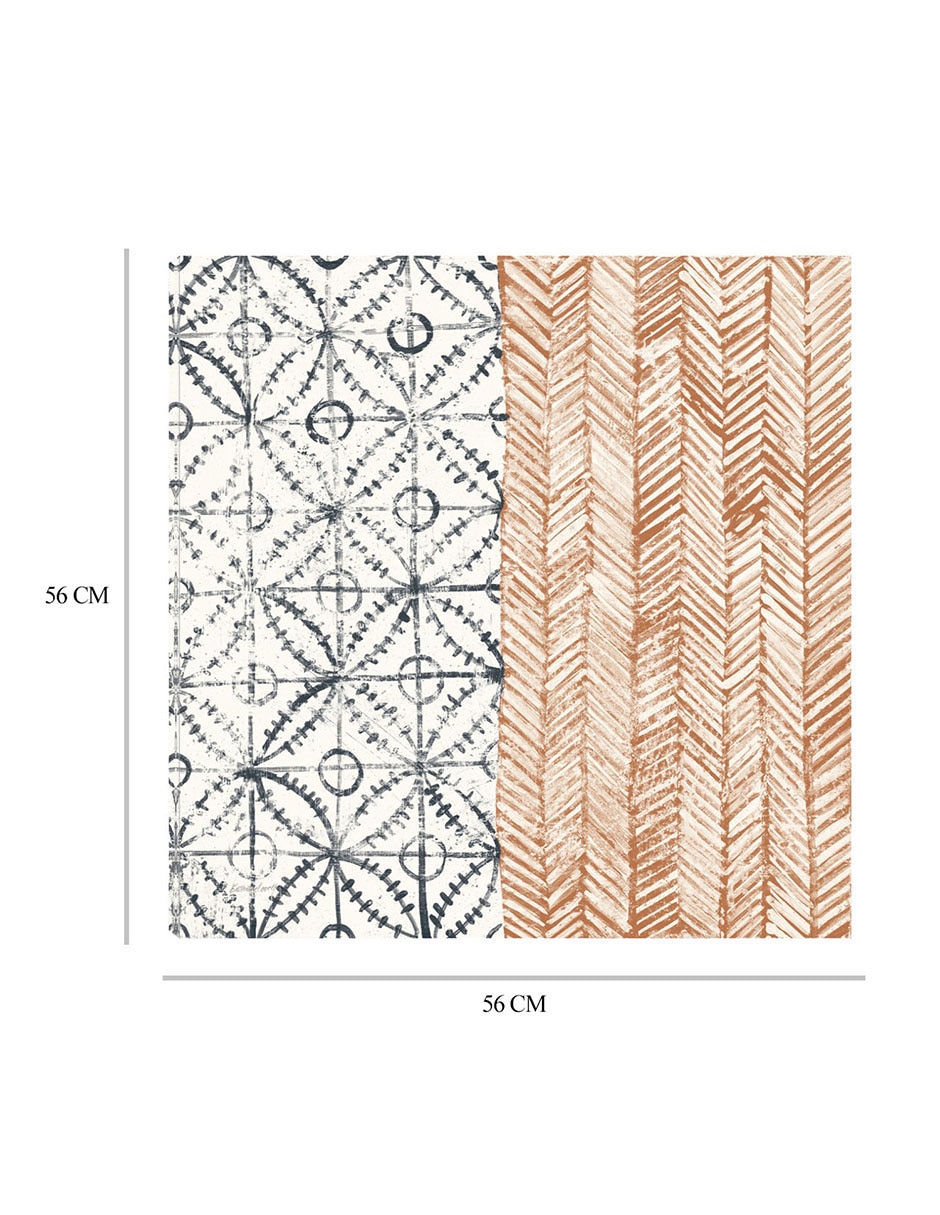 Cuadro decorativo Azulejo Maki VII técnica mixta Formas 3