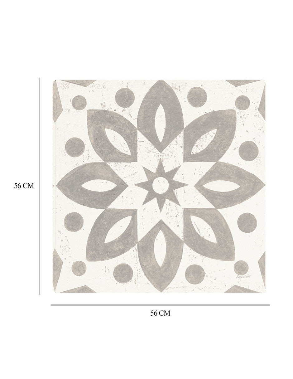 Cuadro decorativo Azulejo de Caravana de Invierno I técnica mixta Símbolos 2
