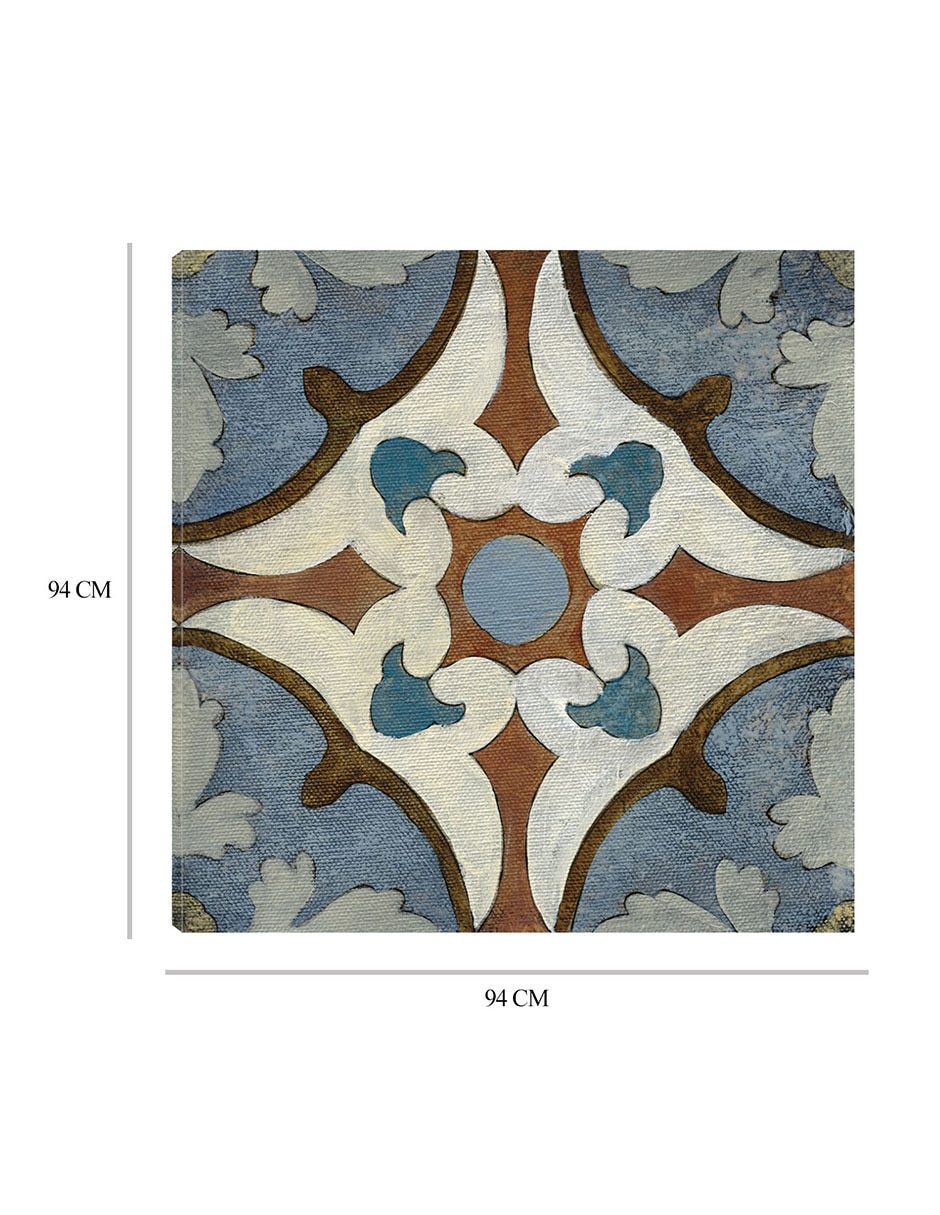 Cuadro decorativo Azulejos del Viejo Mundo VII técnica mixta Formas 2