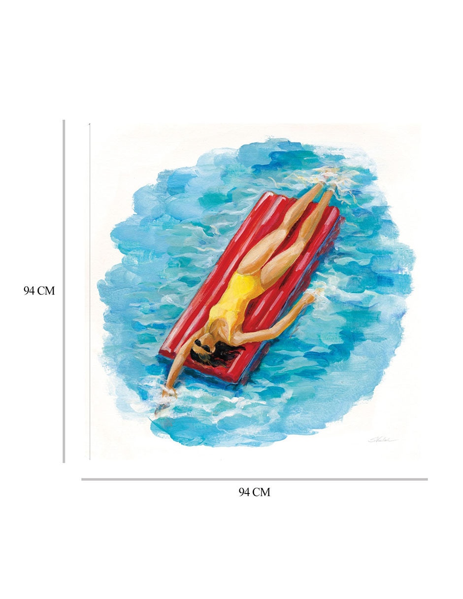 Cuadro decorativo Bañista II técnica mixta Verano 2