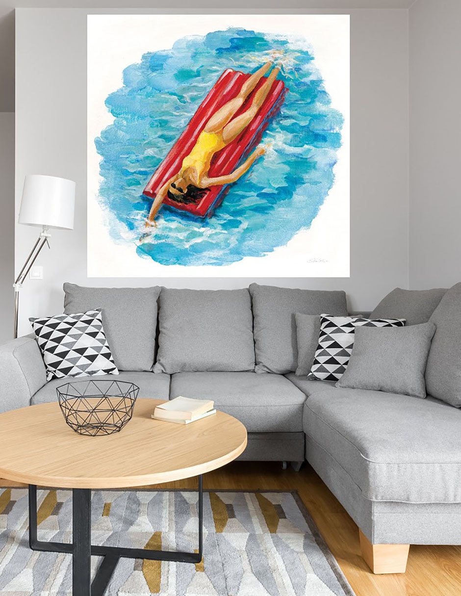 Cuadro decorativo Bañista II técnica mixta Verano 4
