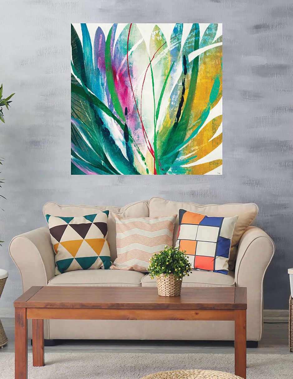 Cuadro decorativo Agave técnica mixta Formas 2