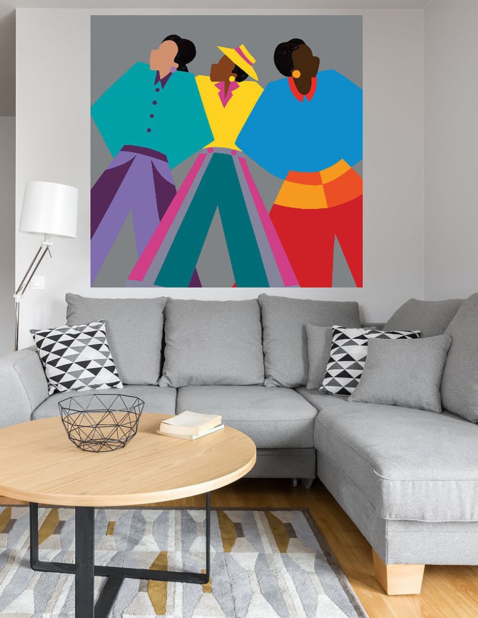 Cuadro decorativo ¿Quién dice? técnica mixta Gente 4