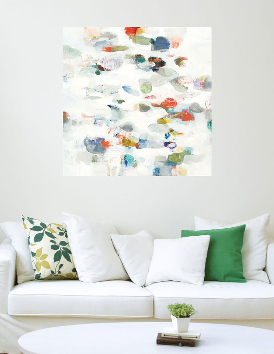 Cuadro decorativo Arriba y abajo técnica mixta Formas 3