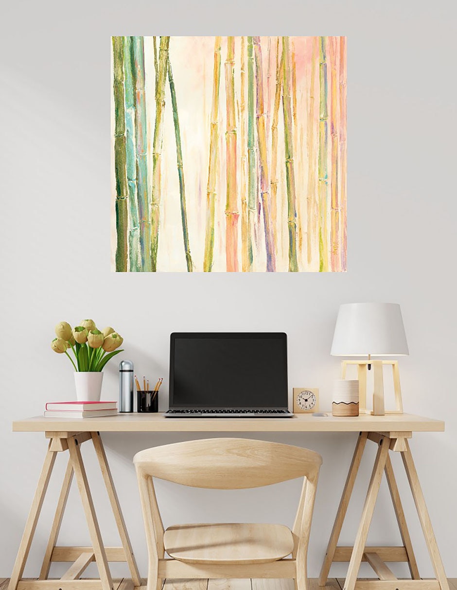 Cuadro decorativo Bambú II técnica mixta Primavera 2
