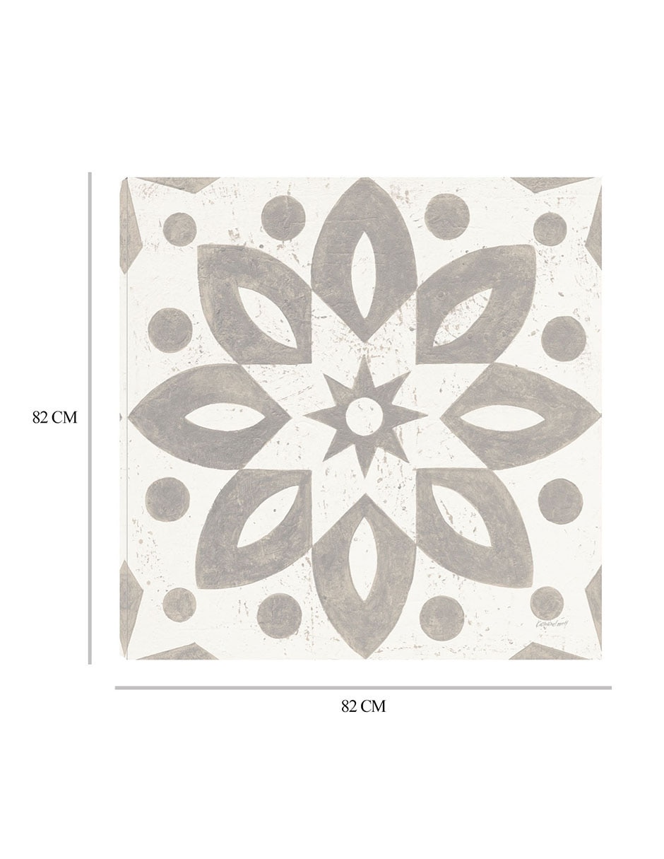 Cuadro decorativo Azulejo de Caravana de Invierno I técnica mixta Símbolos 2
