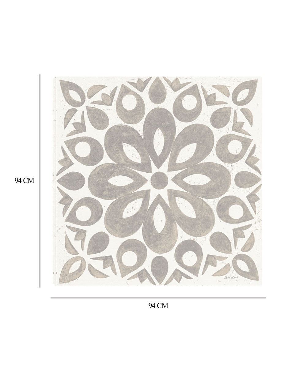 Cuadro decorativo Azulejo de Caravana de Invierno III técnica mixta Símbolos 8